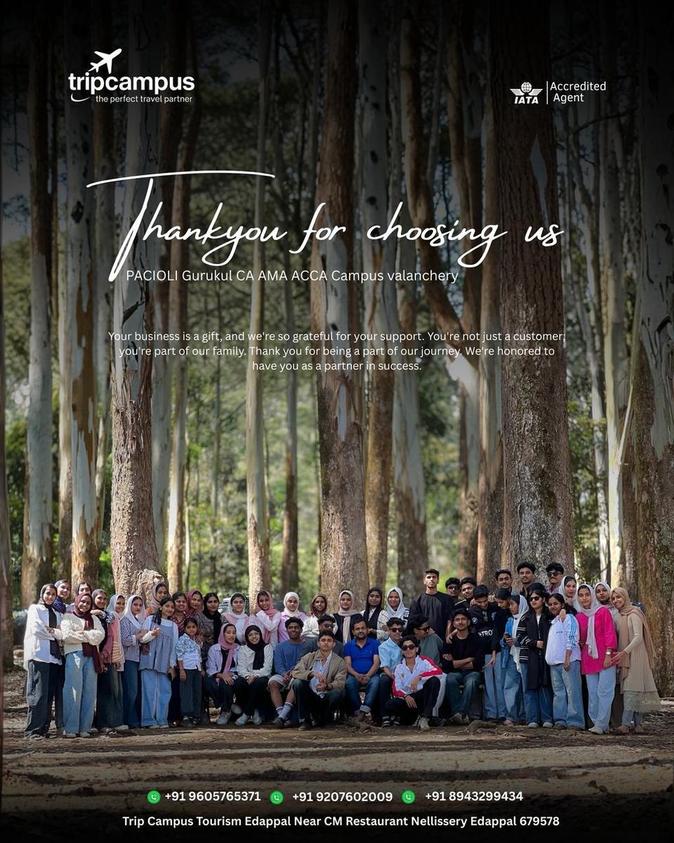 PACIOLI Gurukul CA AMA ACCA Campus, Valanchery on a Trip Campus tour